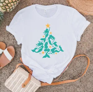 Mermaid Christmas Tree Shirt