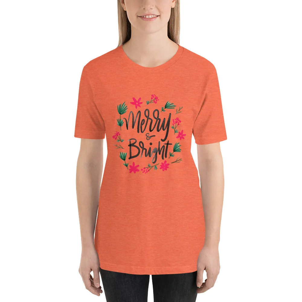 Merry and Bright Short-Sleeve Women's T-Shirt