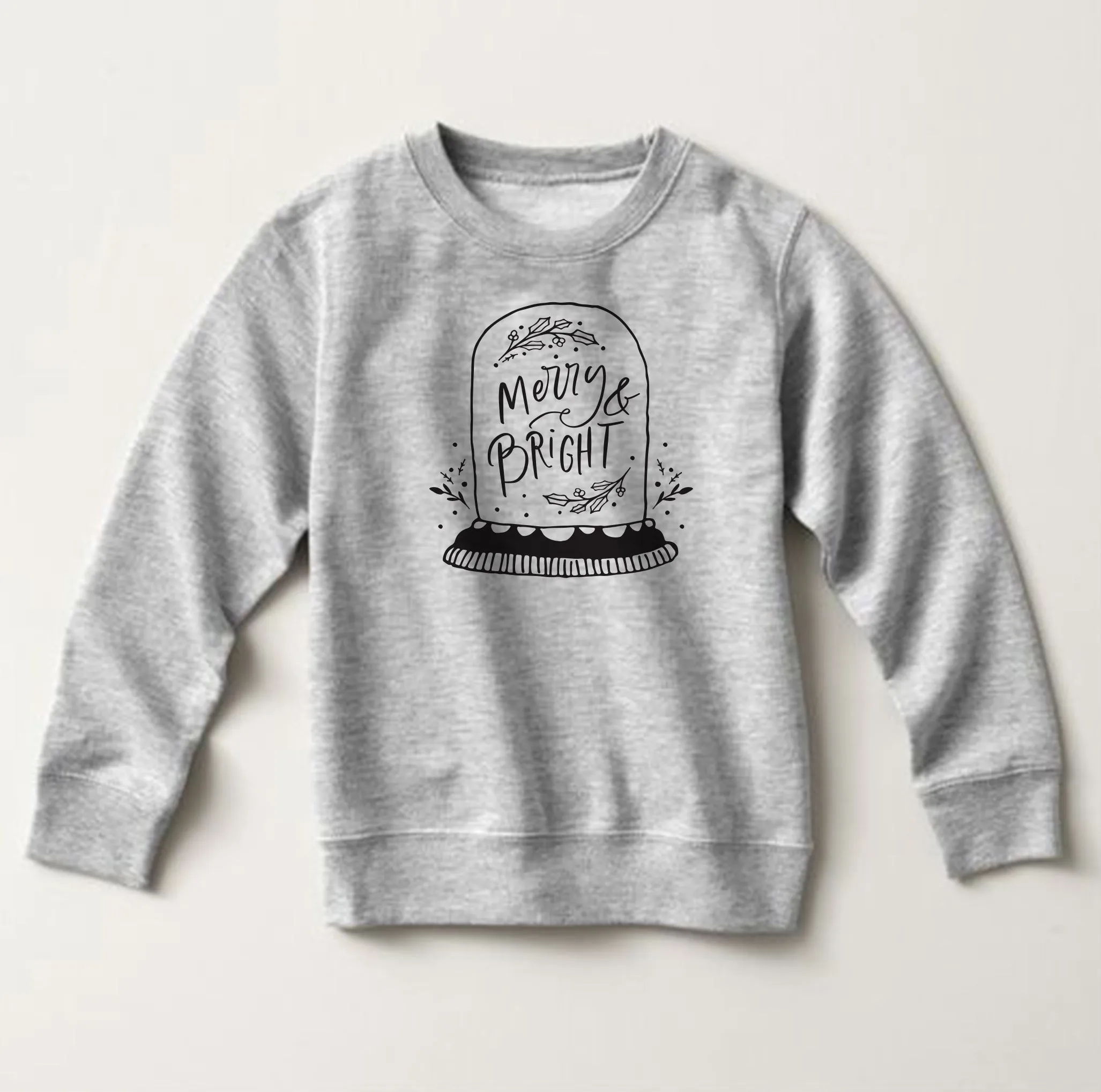 Merry and Bright Toddler Sweatshirt or Hoodie