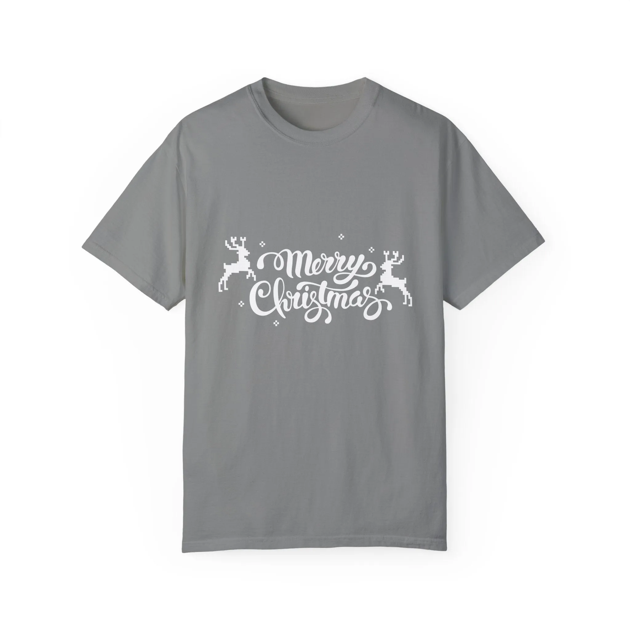 Merry Christmas Reindeer Unisex T-shirt with exclusive Italian Design print | Red White | Giada Valenti | Christmas T-shirt | Christmas gift