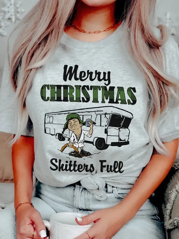 Merry Christmas Shitters Full Graphic Tee