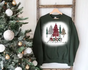 Merry Christmas Trees Sweatshirt