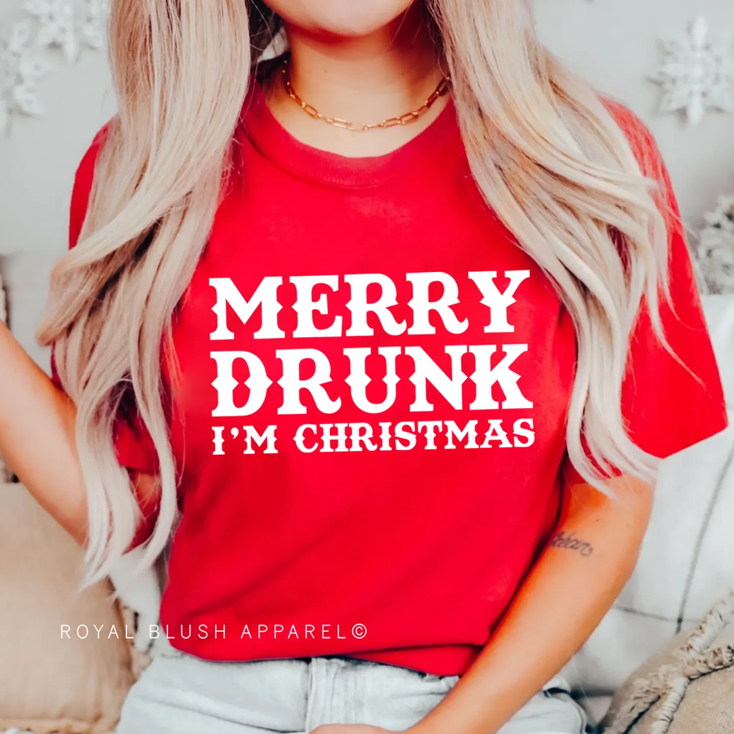 Merry Drunk I'm Christmas Relaxed Unisex T-shirt