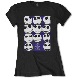 NIGHTMARE BEFORE CHRISTMAS LADIES TEE: BLOCK HEADS