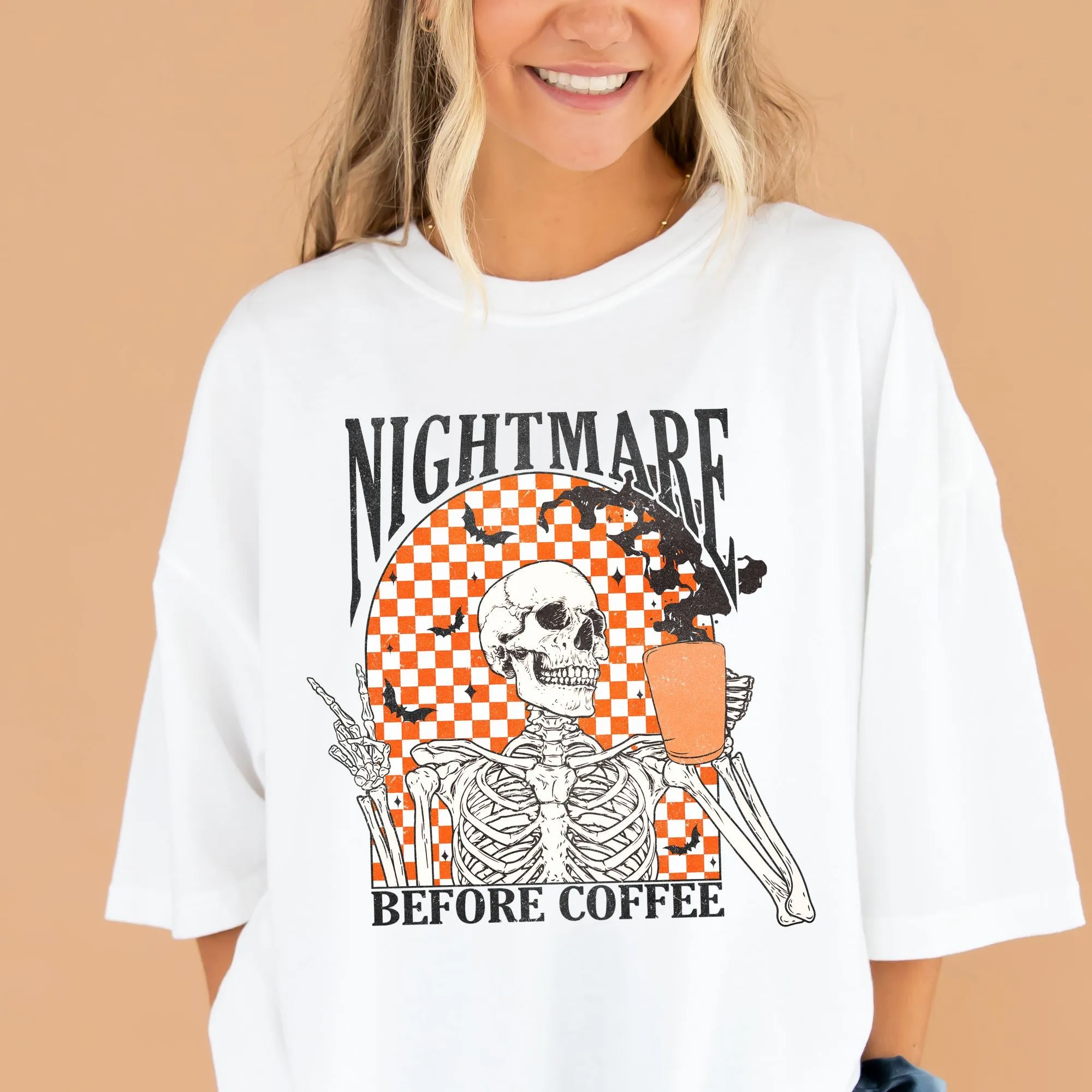 Nightmare Before Coffee Skeleton Comfort Colors® T-Shirt