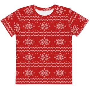 Ornament Snowflake Kids crew neck t-shirt