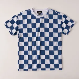 Oversized Checker Board Tee