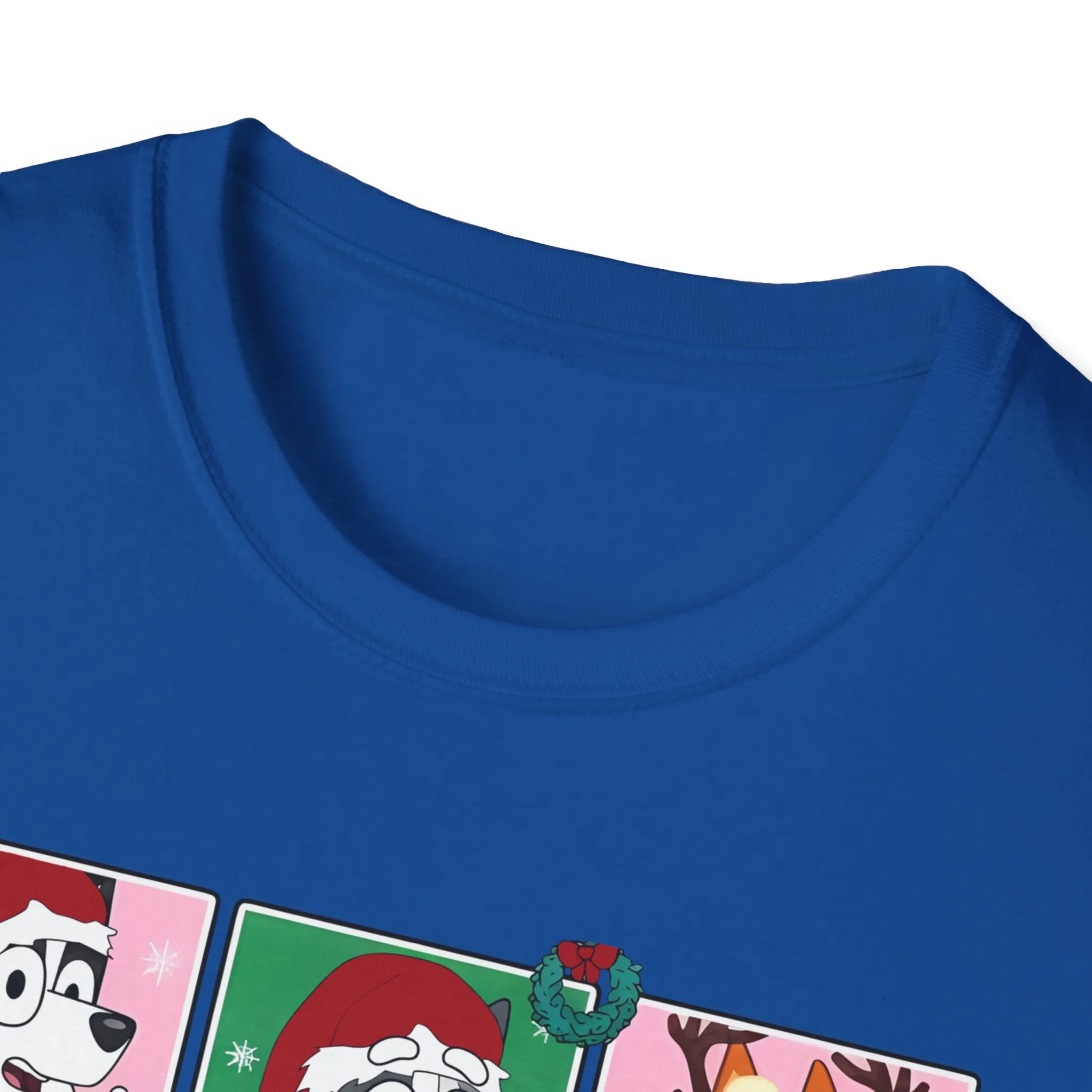 Princess Grace Festive Bluey Graphic T-Shirt | Unisex Softstyle Christmas Tee