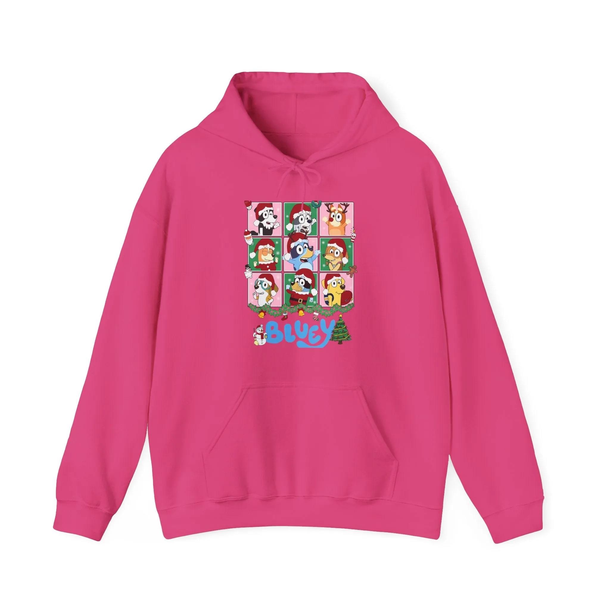 Princess Grace Festive Bluey Unisex Heavy Blend™ Hooded Sweatshirt