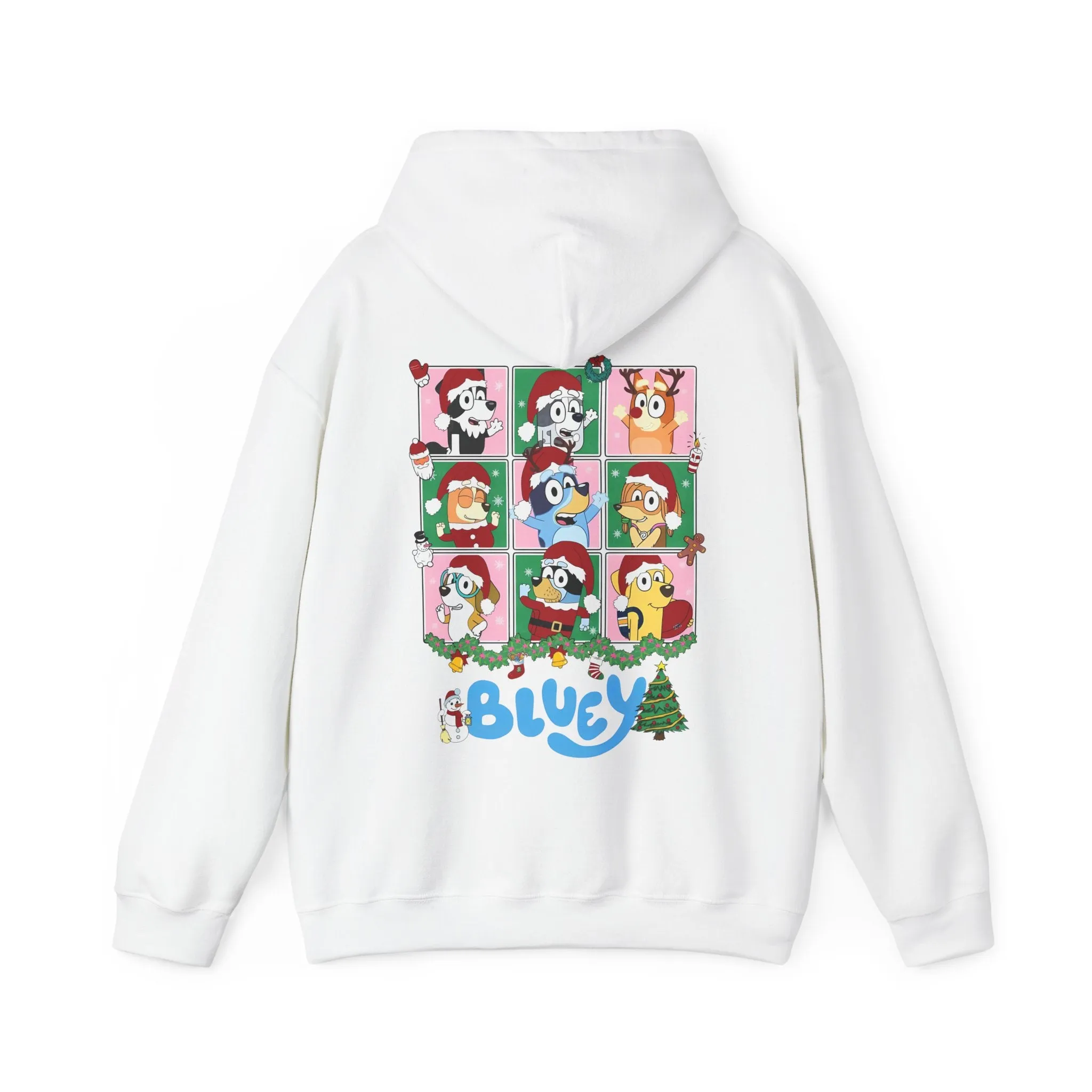 Princess Grace Festive Bluey Unisex Heavy Blend™ Hooded Sweatshirt