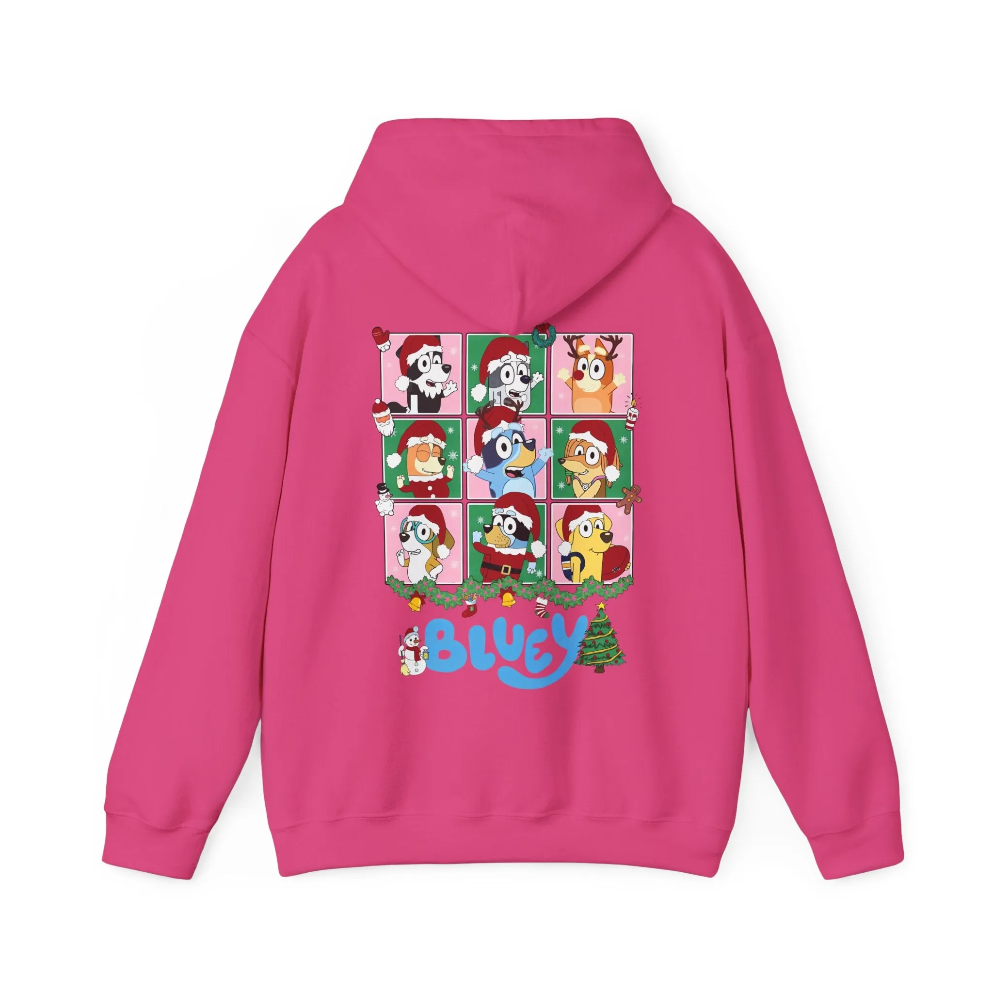 Princess Grace Festive Bluey Unisex Heavy Blend™ Hooded Sweatshirt