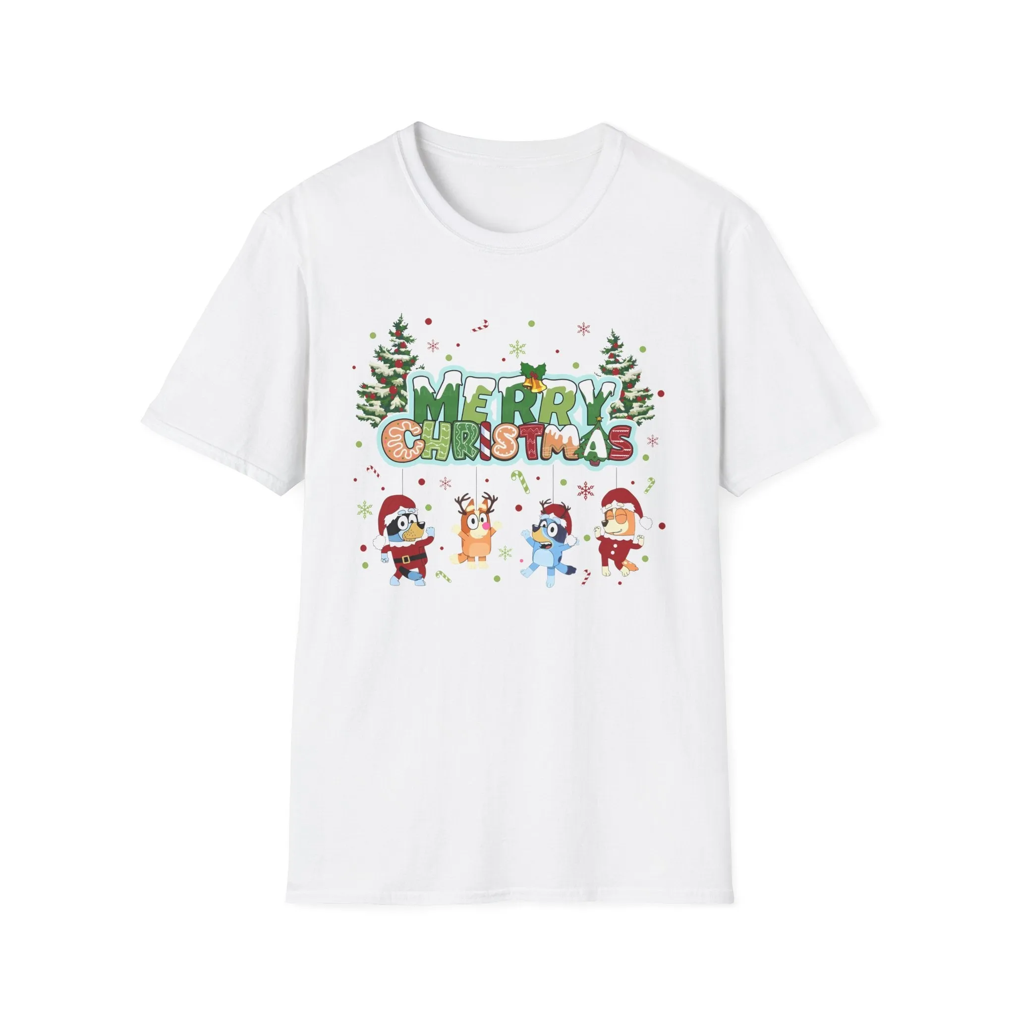 Princess Grace Funny Merry Christmas Unisex Softstyle T-Shirt