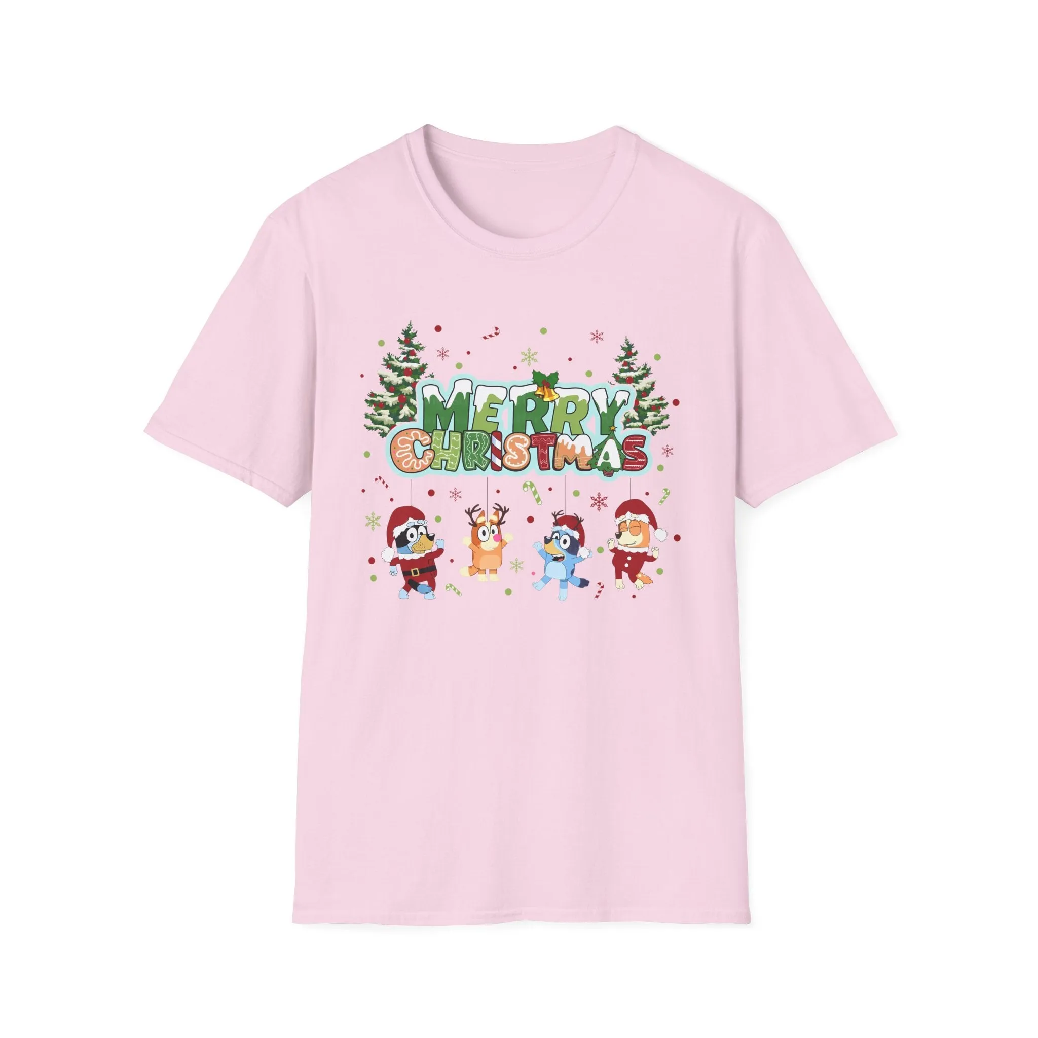 Princess Grace Funny Merry Christmas Unisex Softstyle T-Shirt