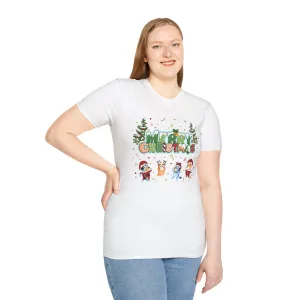 Princess Grace Funny Merry Christmas Unisex Softstyle T-Shirt