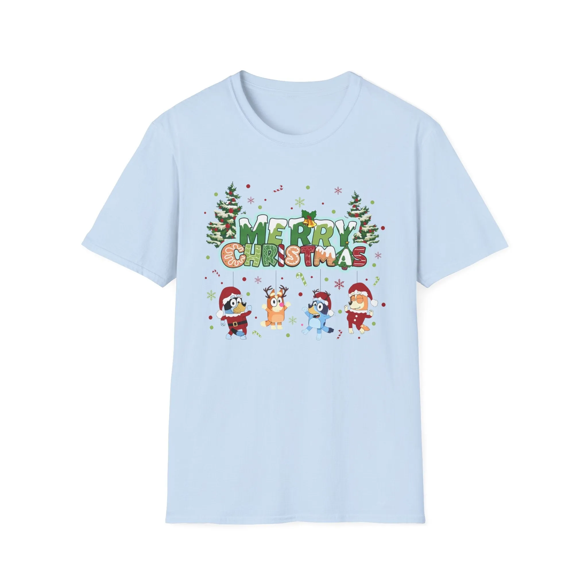 Princess Grace Funny Merry Christmas Unisex Softstyle T-Shirt