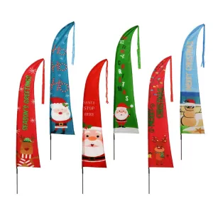 Printed Garden Flag 6 Asst (220cm)