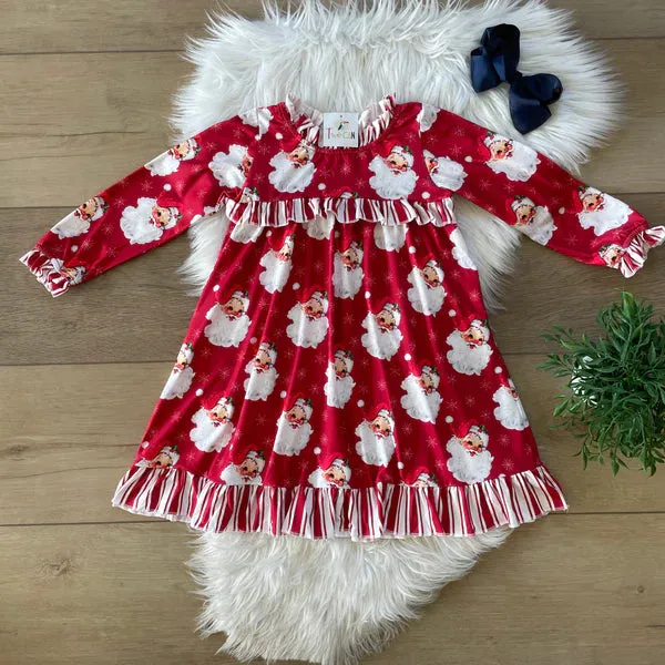 Red Vintage Santa Dress