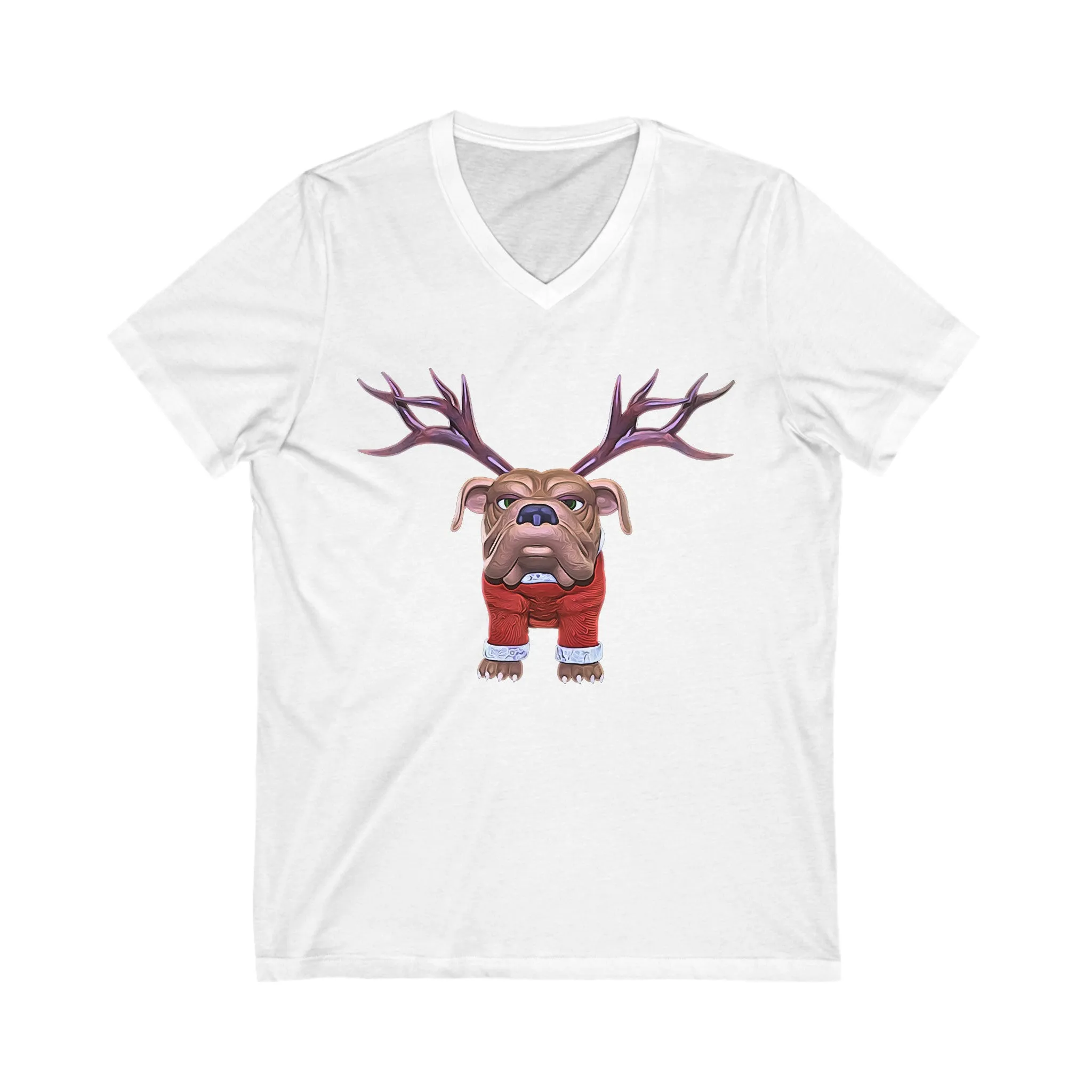 Reindog Short Sleeve V-Neck Tee