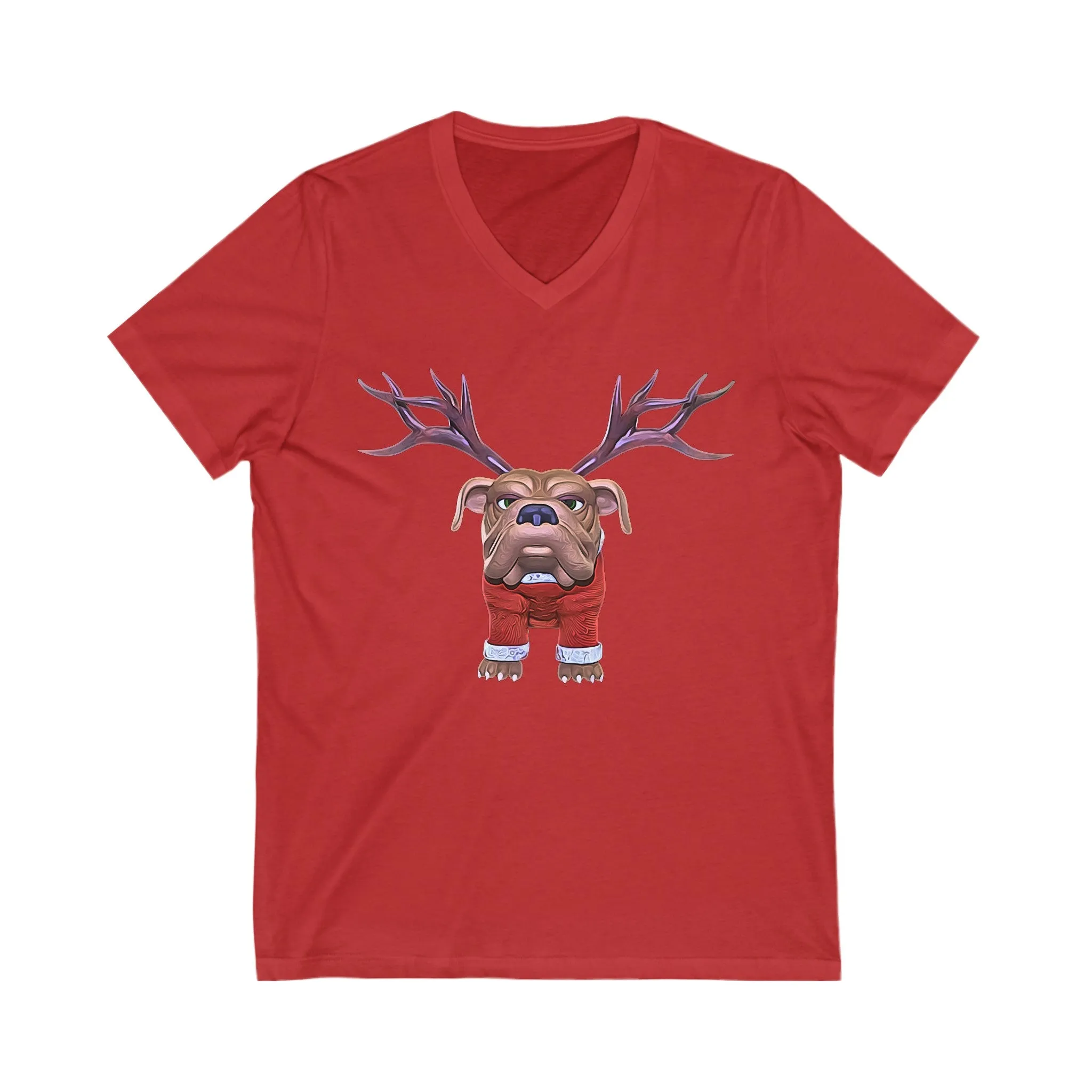 Reindog Short Sleeve V-Neck Tee