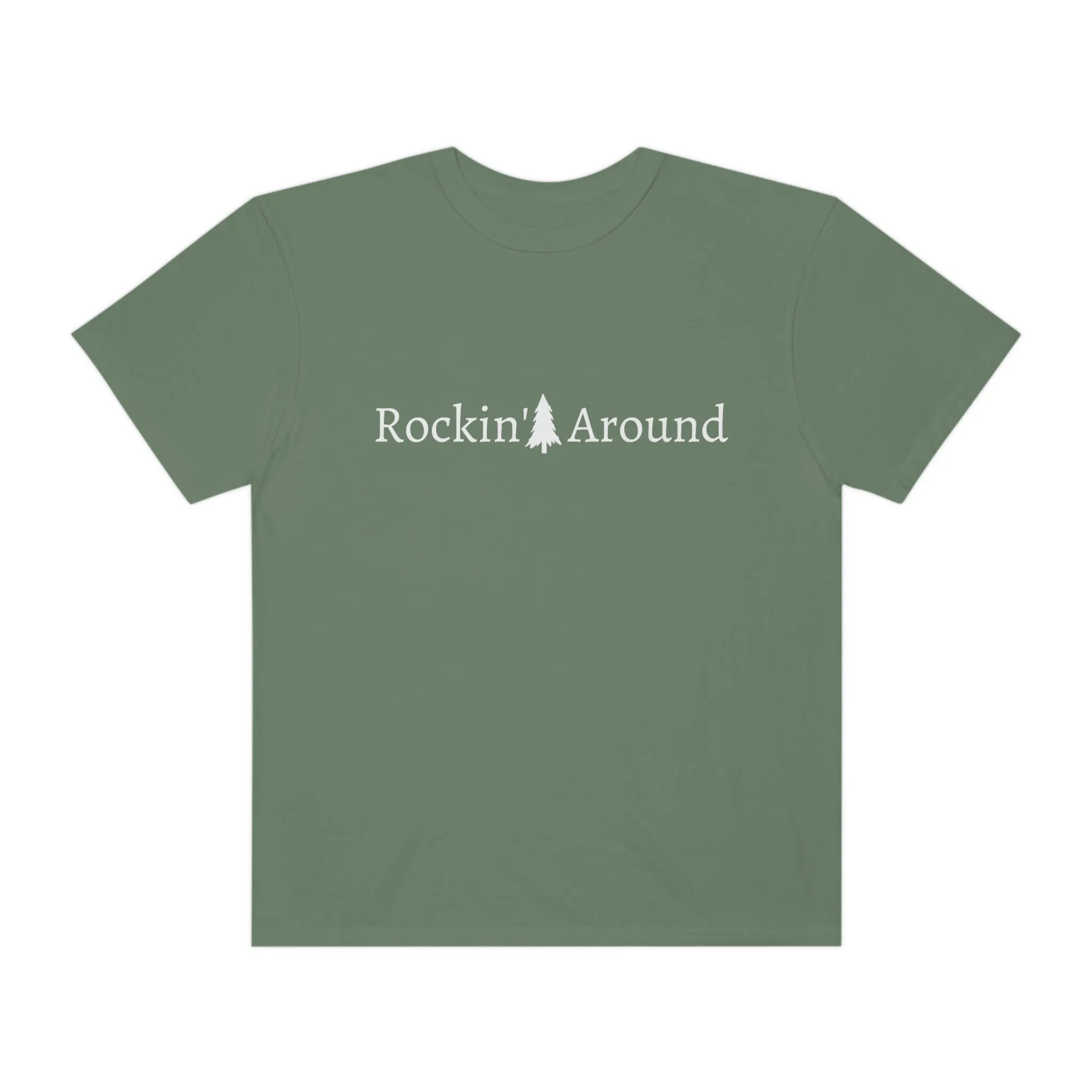 Rockin' Around the Christmas Tree Women's Comfort Colors Garment-Dyed T-shirt