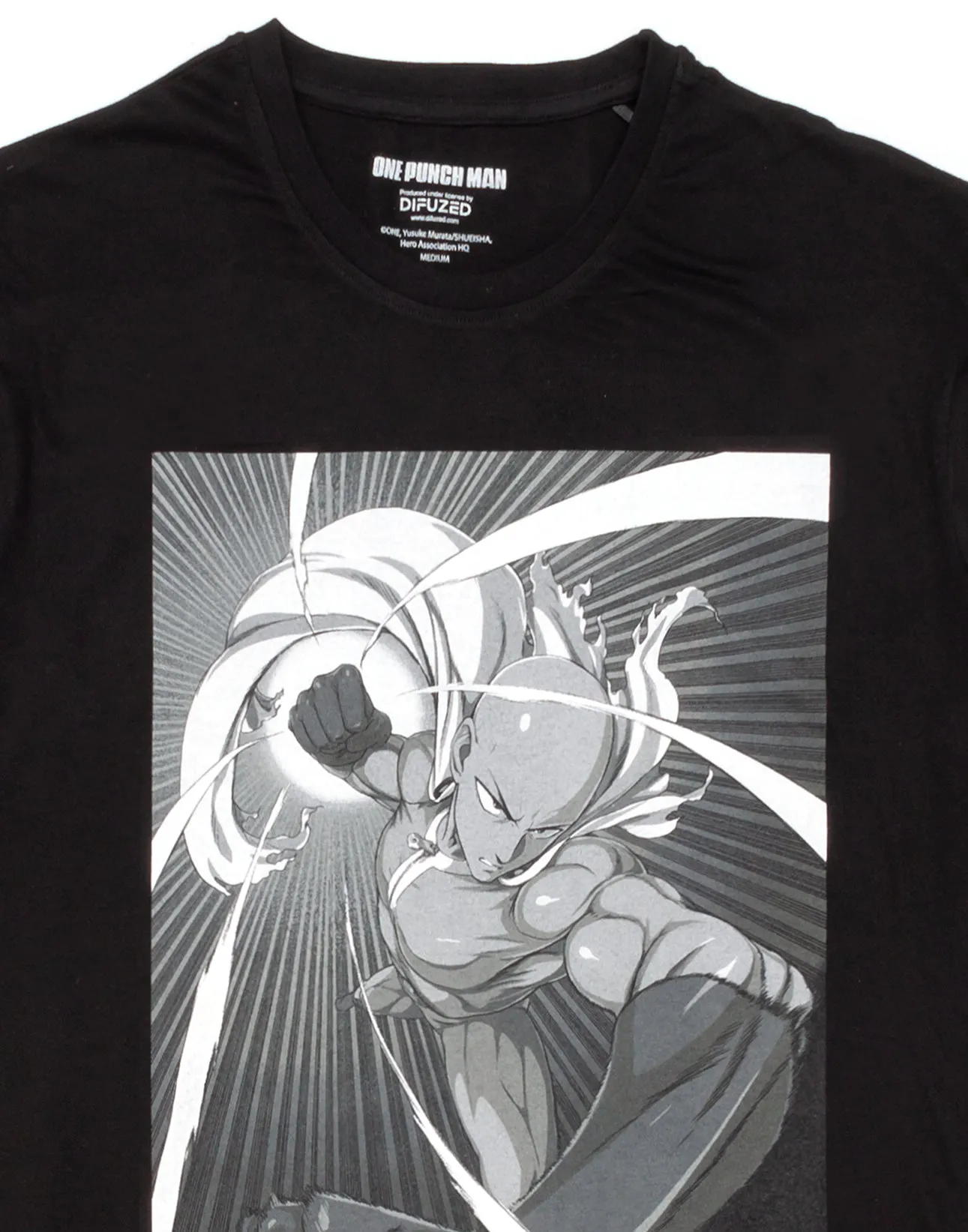 Saitama One Punch Man Men's T-Shirt Black