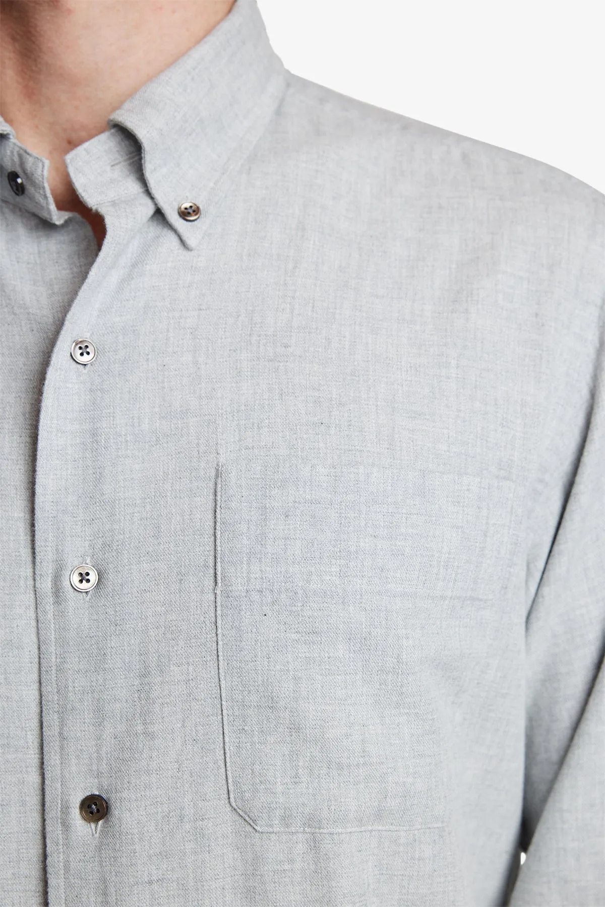 Sam - Light Grey brushed twill