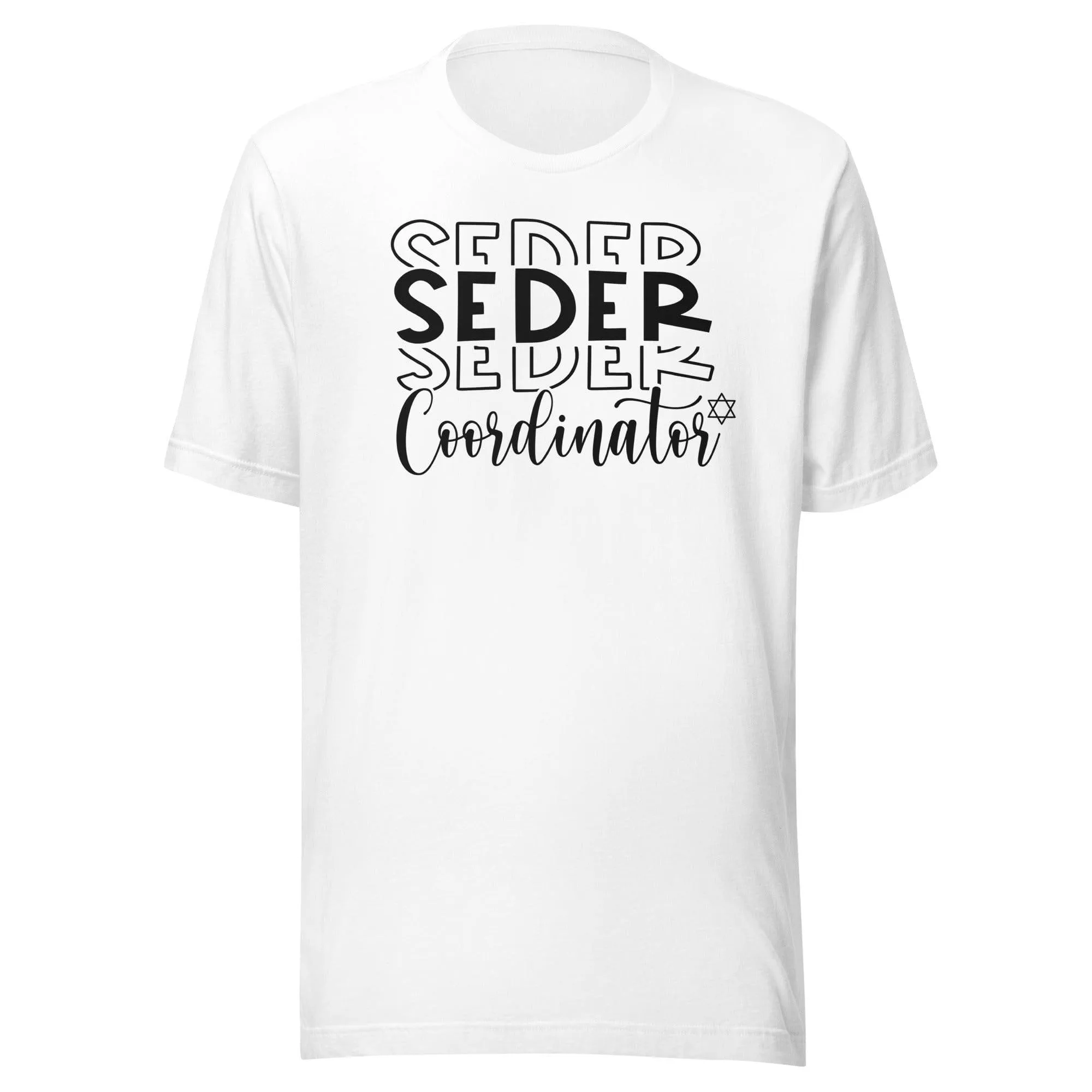 Seasonal T-shirt Passover Seder Coordinator DTG Short Sleeve Crew Neck Top