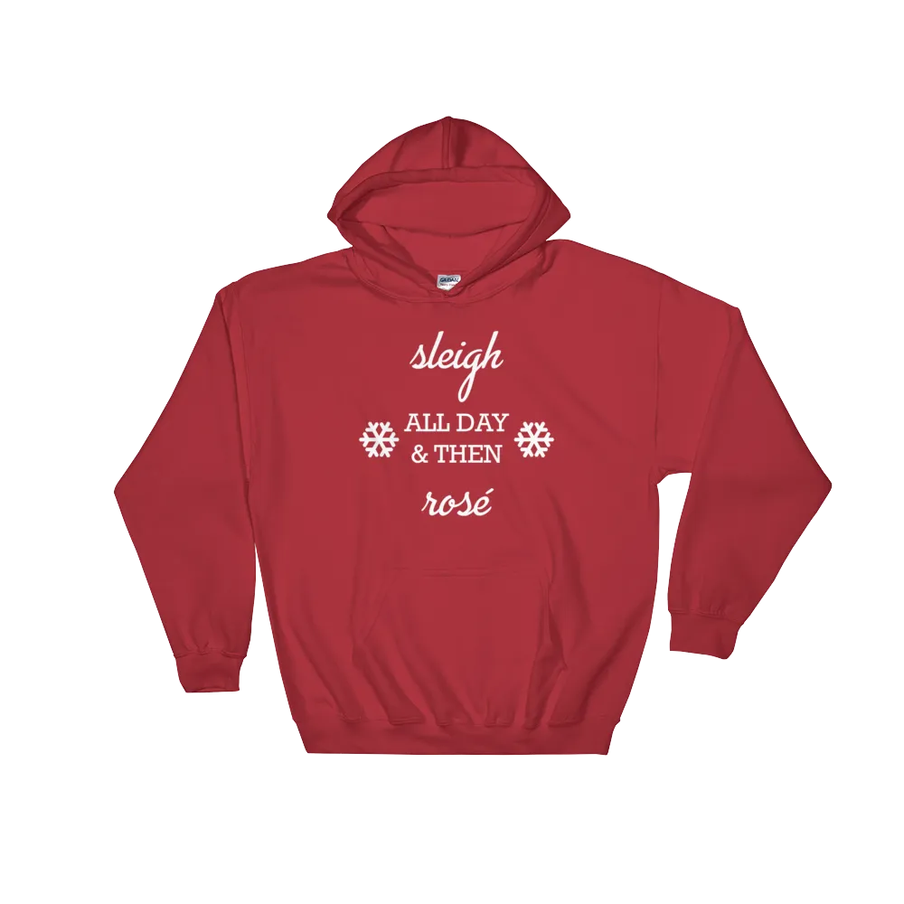 Sleigh & Rosé Christmas Hoodie