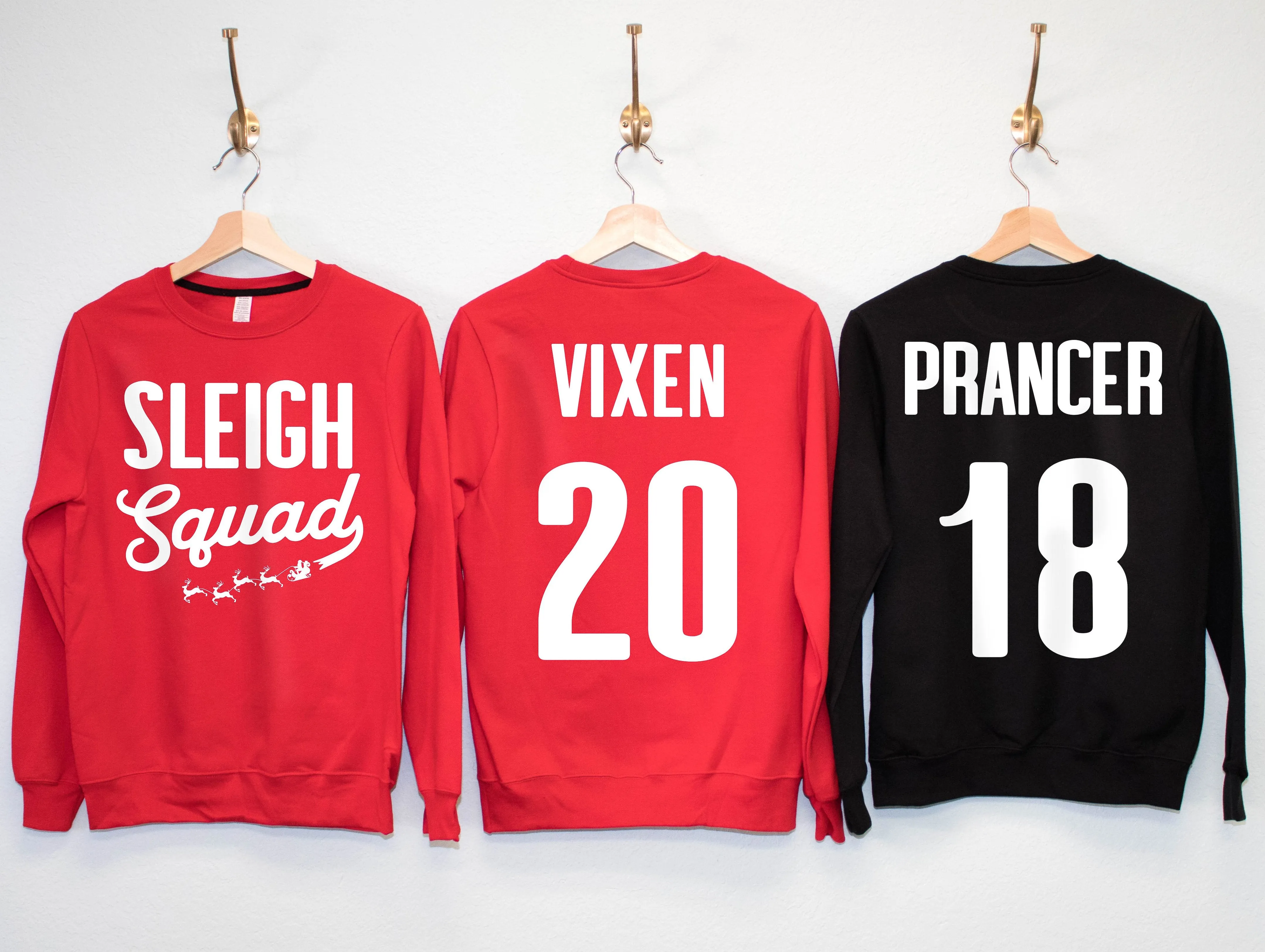 SLEIGH SQUAD Custom Christmas Sweatshirt - Custom