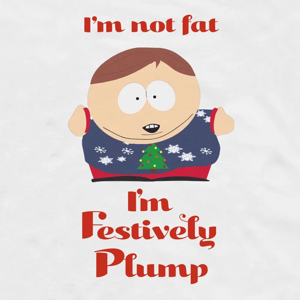 South Park Cartman Festively Plump Adult Short Sleeve T-Shirt