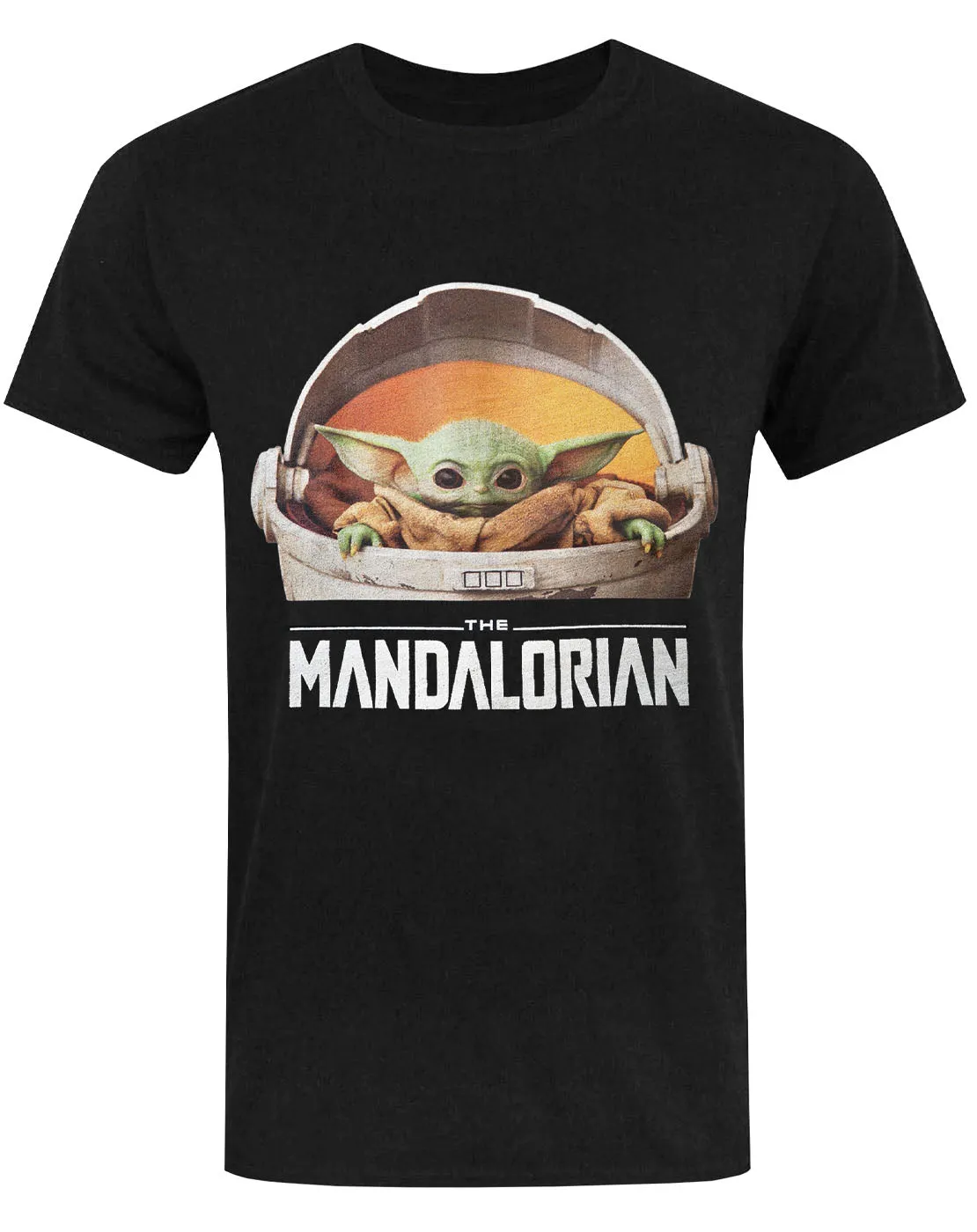 Star Wars The Mandalorian Baby Yoda Men's T-Shirt - Black