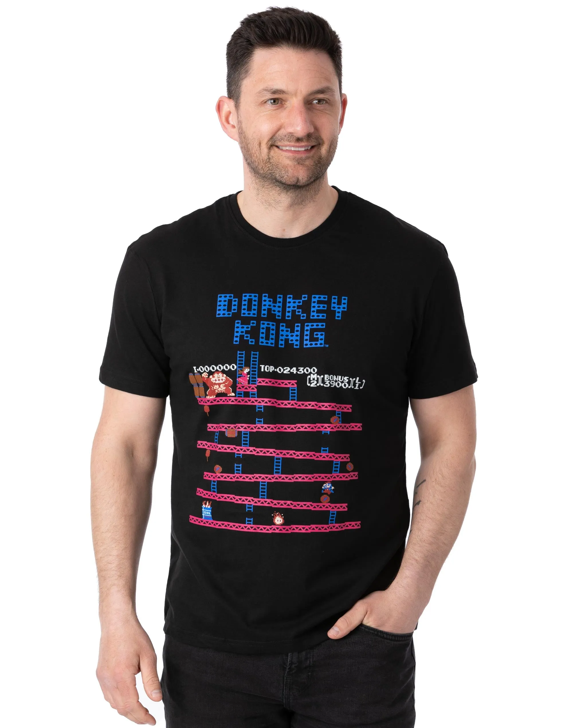 Super Mario Retro Gaming Donkey Kong Men's T-Shirt