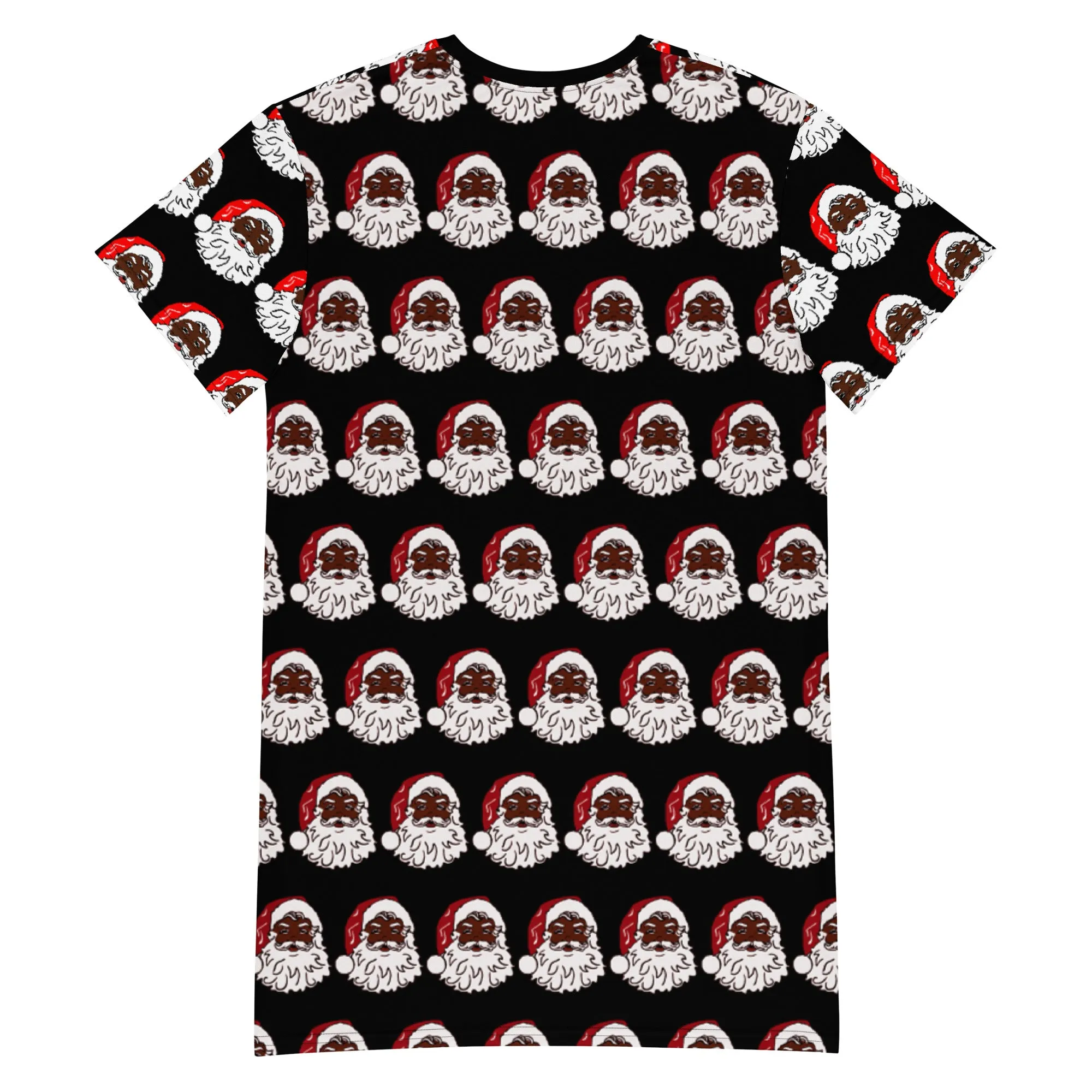 T-shirt dress African American Santa Black