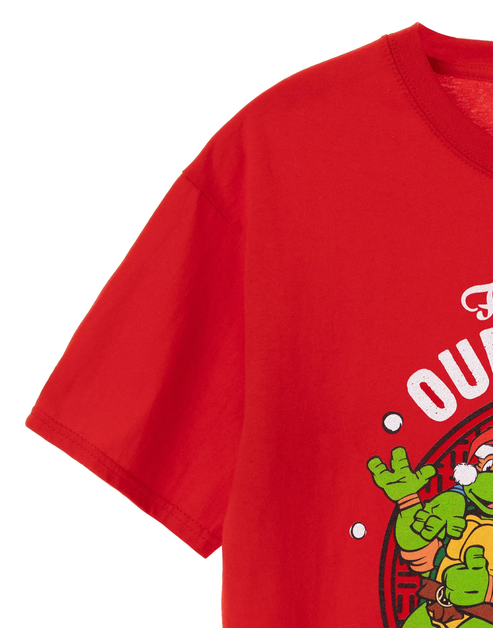 Teenage Mutant Ninja Turtles From Our Sewer to Yours Red Mens Christmas T-Shirt