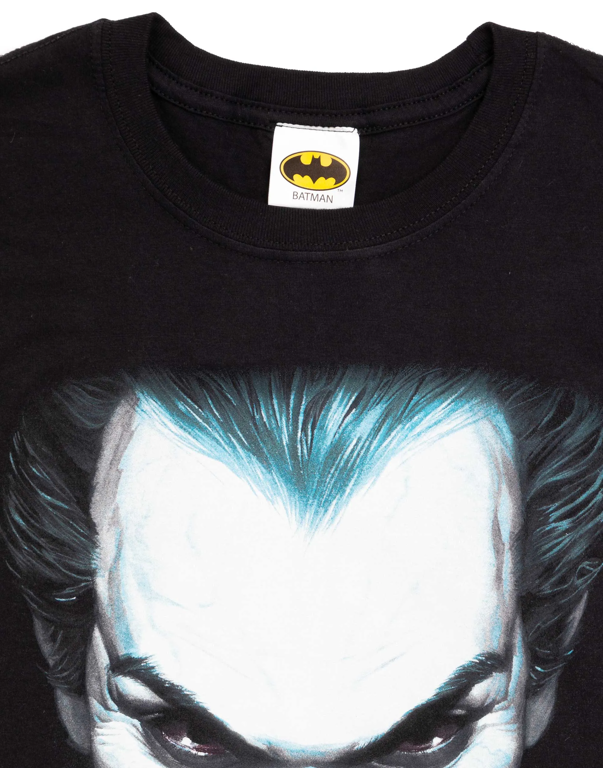 The Joker Face T-Shirt For Men's Short Sleeve Casual Top - Black