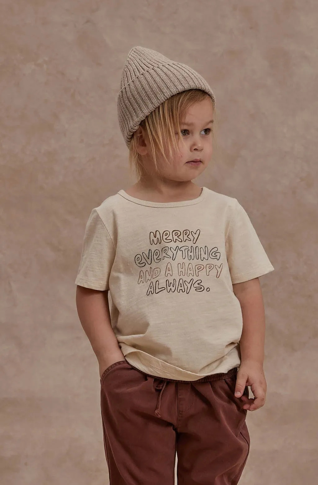 The Merry Everything Happy Always Tee by Rylee & Cru - BABY