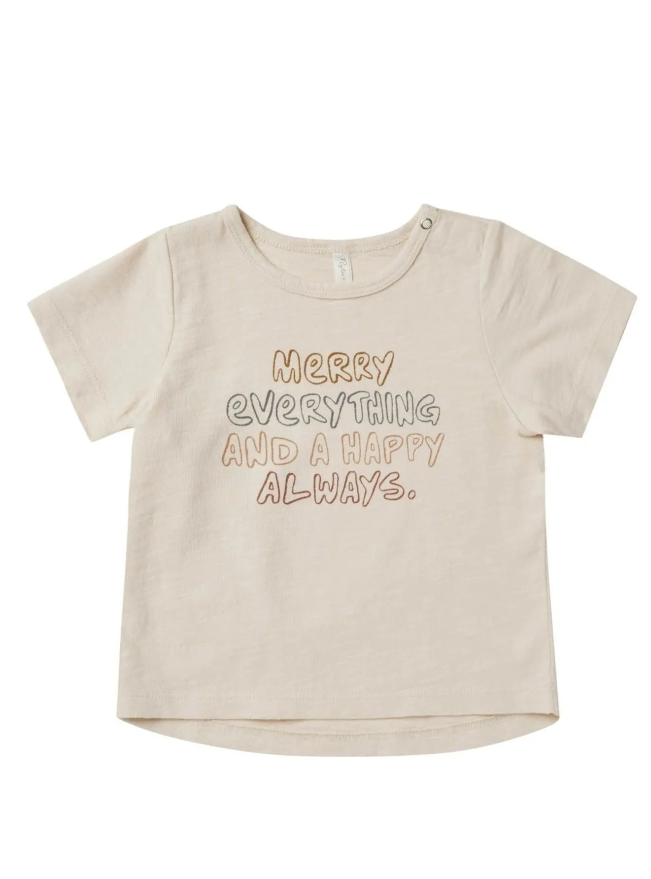 The Merry Everything Happy Always Tee by Rylee & Cru - BABY