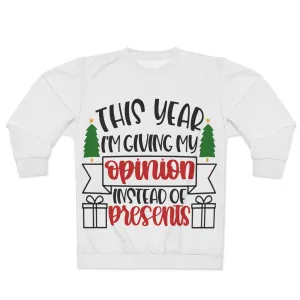 This Year I'm Giving My Opinion T-Shirt, Sarcastic Christmas Tee, Funny Christmas Tee, Xmas Party Tee, Xmas Shirts, Holiday T-shirt