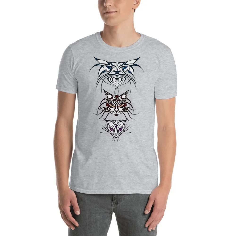 Tribal Cats Spirits Short-Sleeve Unisex T-Shirt