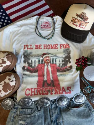 Trump Home for Christmas Graphic Tee