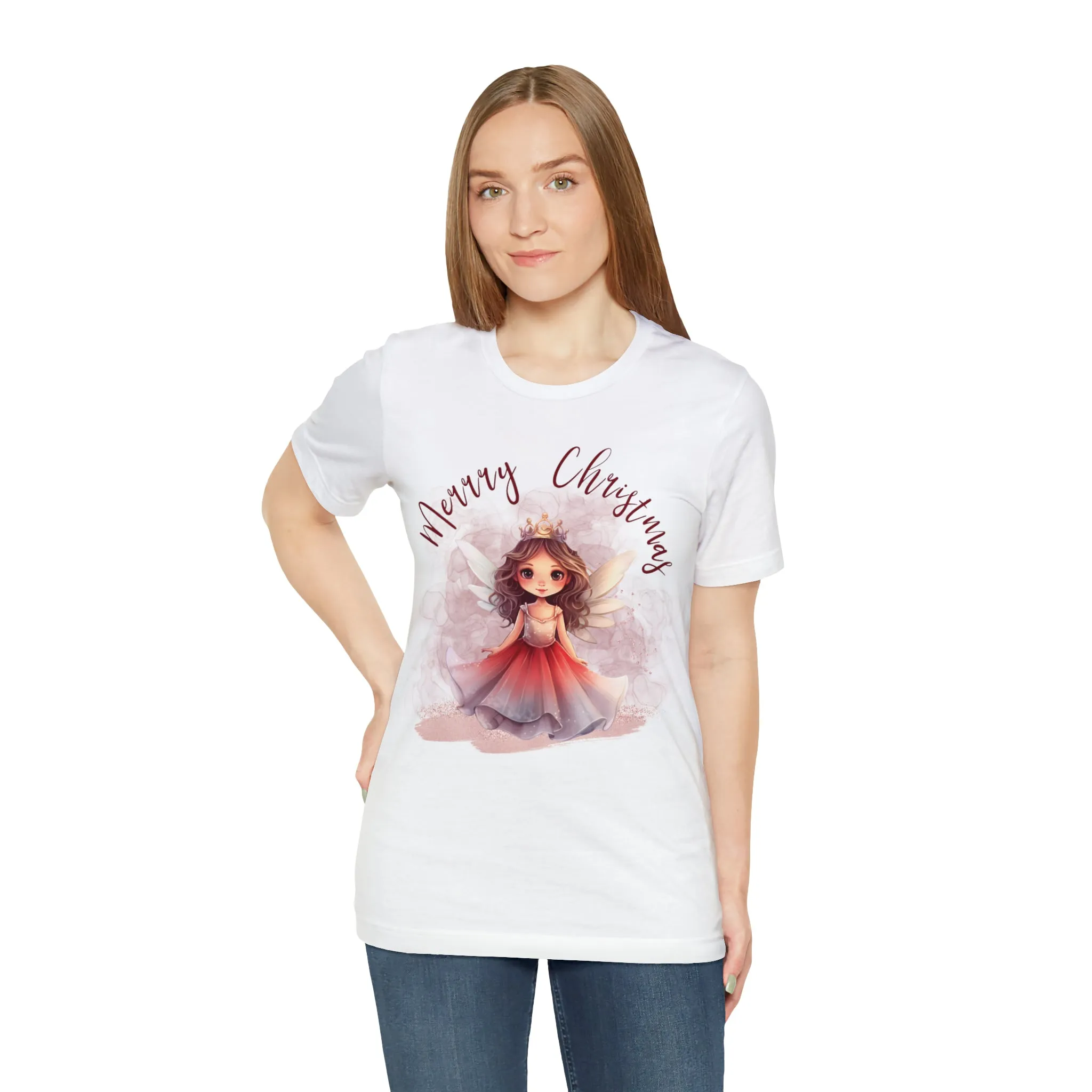 Unisex Jersey Short Sleeve Tee Christmas, Women's Fairy T-shirt A-00009