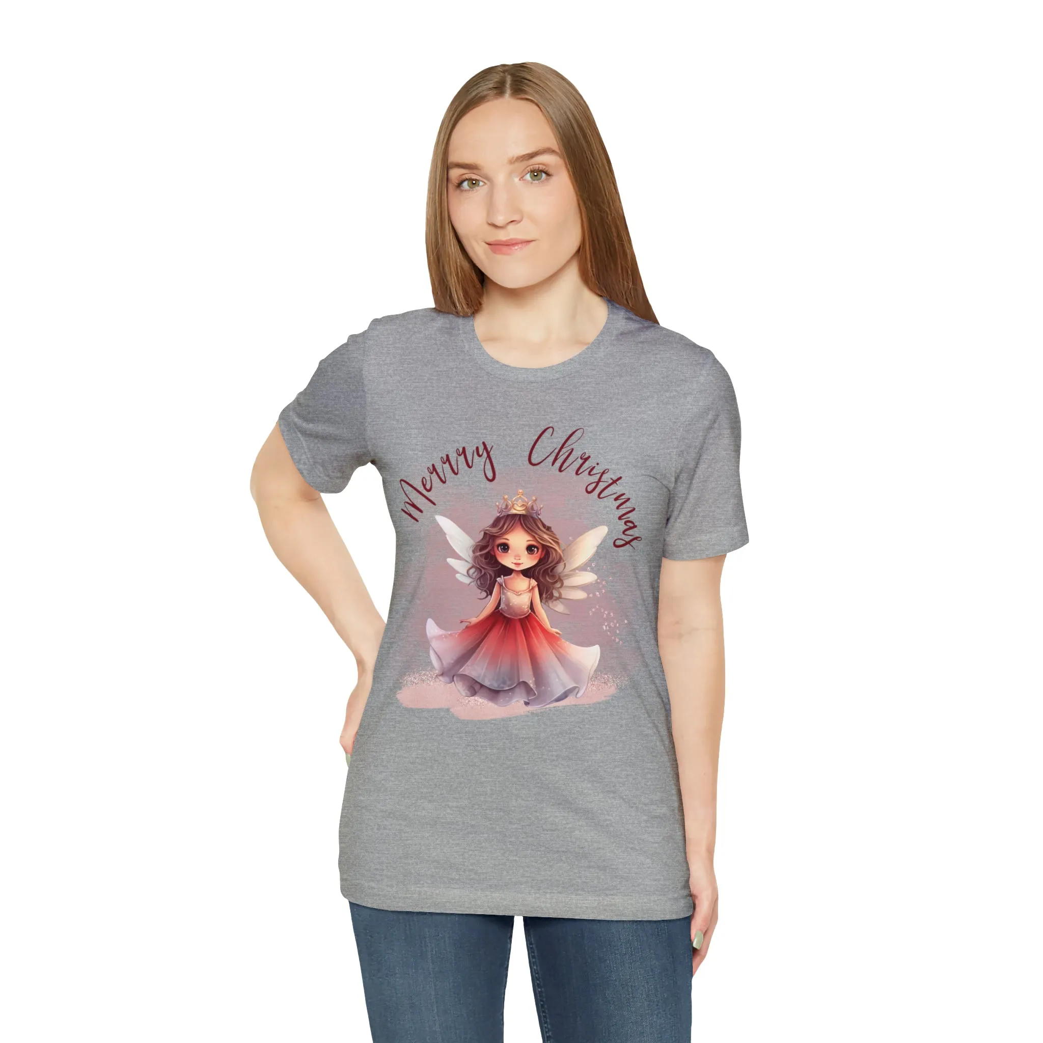 Unisex Jersey Short Sleeve Tee Christmas, Women's Fairy T-shirt A-00009