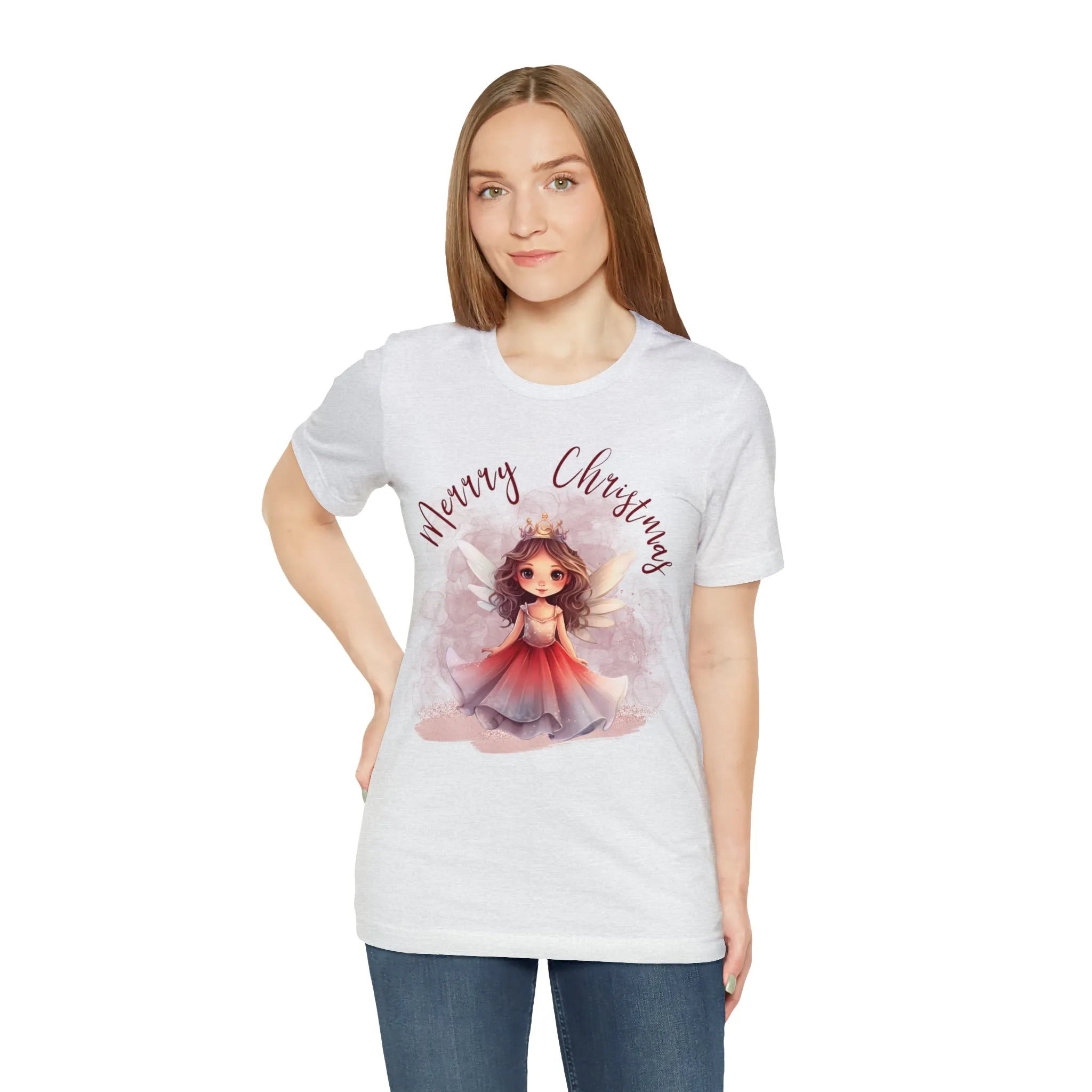 Unisex Jersey Short Sleeve Tee Christmas, Women's Fairy T-shirt A-00009