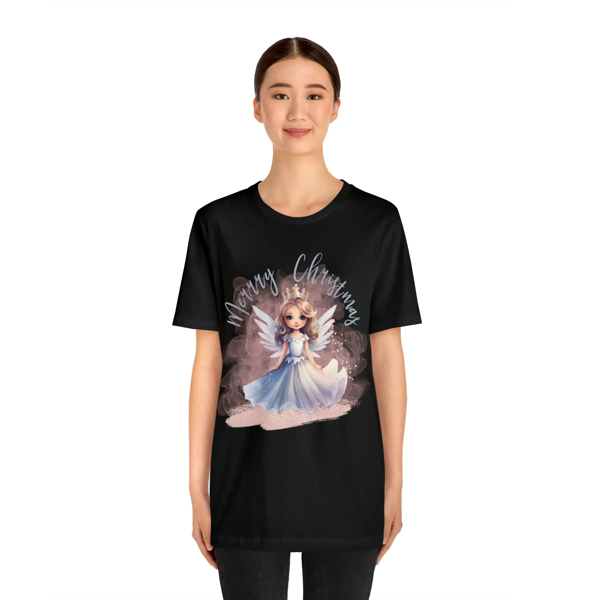 Unisex Jersey Short Sleeve Tee Christmas, Women's Fairy T-shirt A-0011