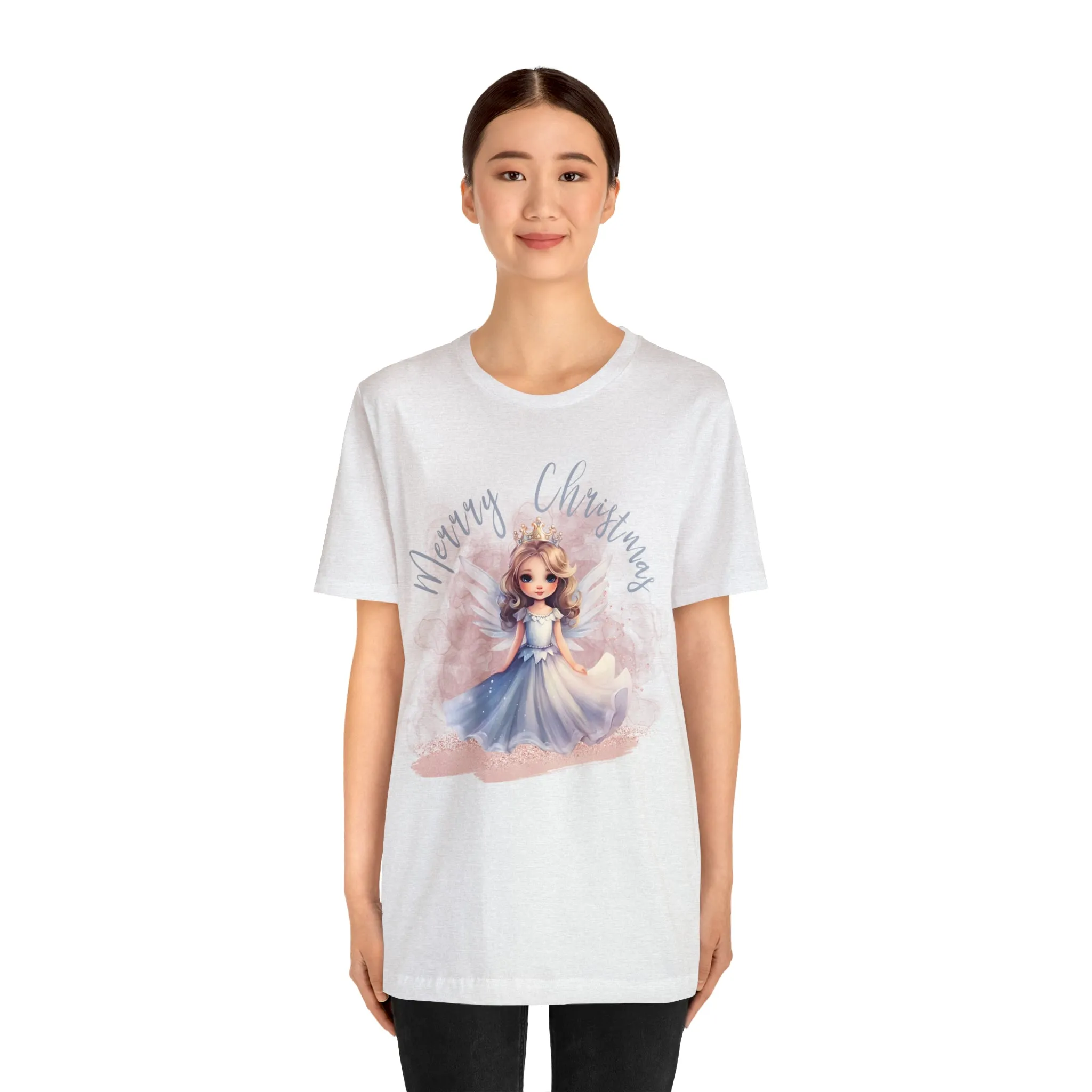 Unisex Jersey Short Sleeve Tee Christmas, Women's Fairy T-shirt A-0011