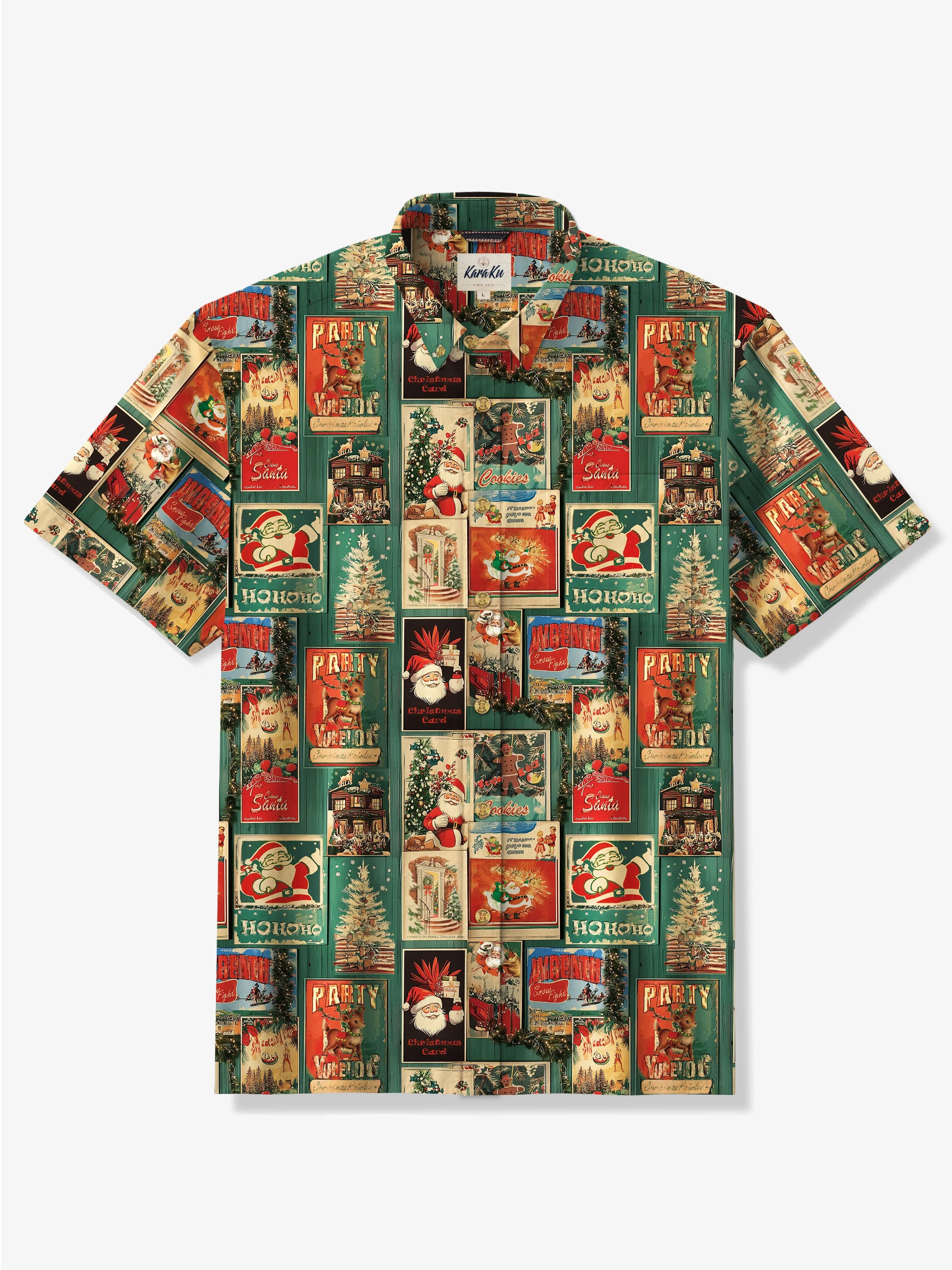 Vintage Christmas Christmas Cotton Shirt