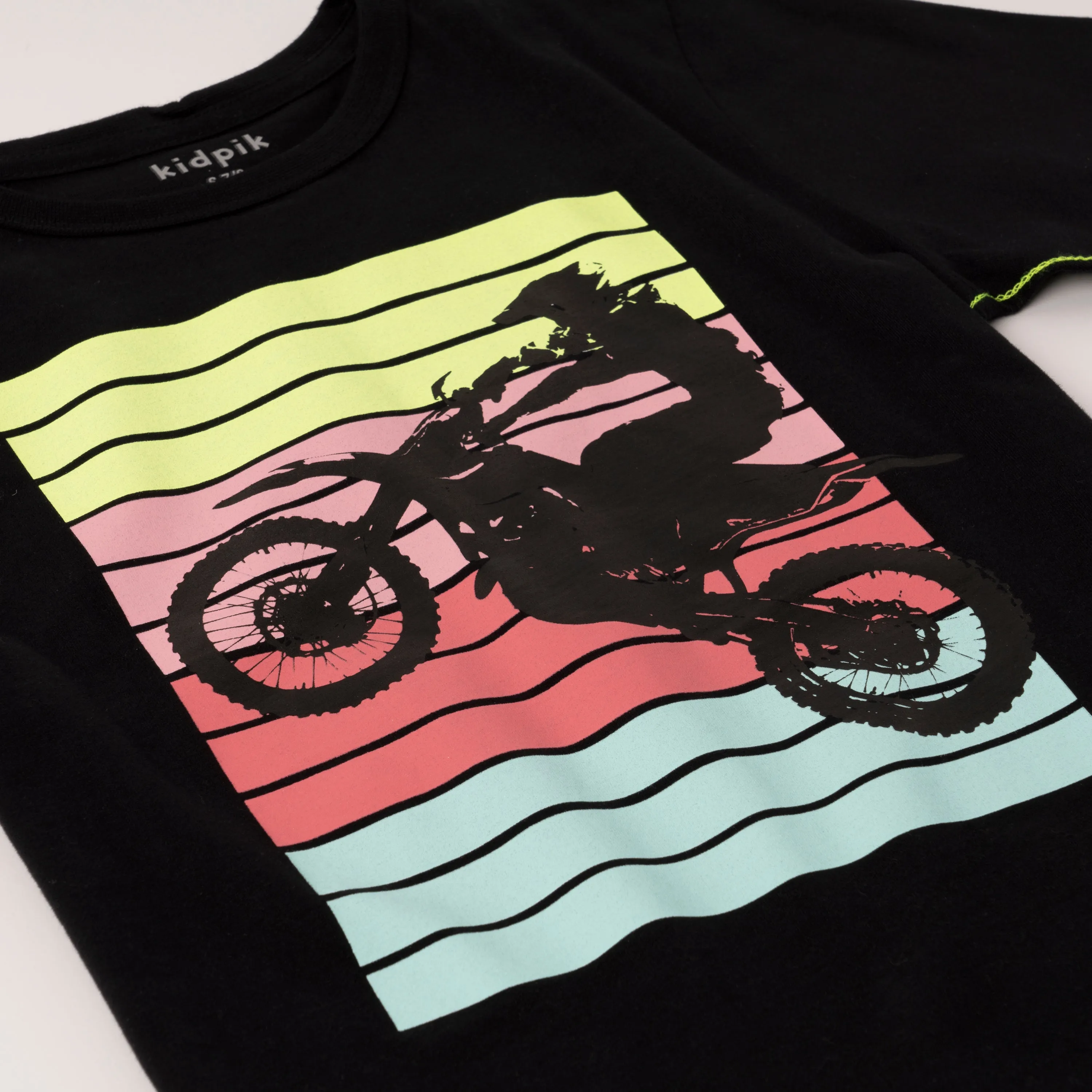 Wheelie Contrast Stitch Tee