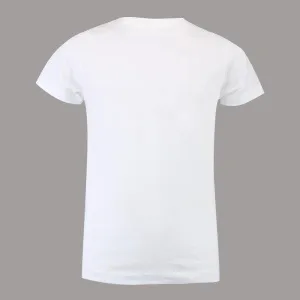 WHITE ROUND NECK PLAIN BOYS T-SHIRT