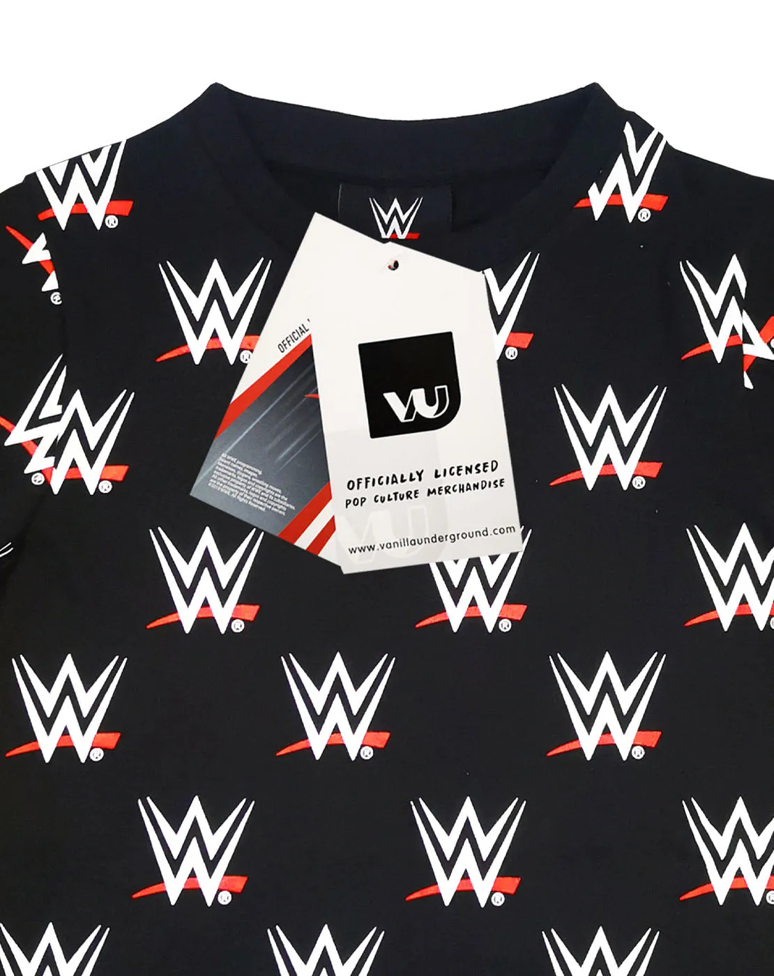 WWE Wrestling All Over Print Boys T-shirt - Black