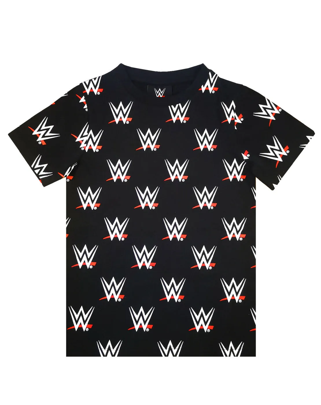 WWE Wrestling All Over Print Boys T-shirt - Black